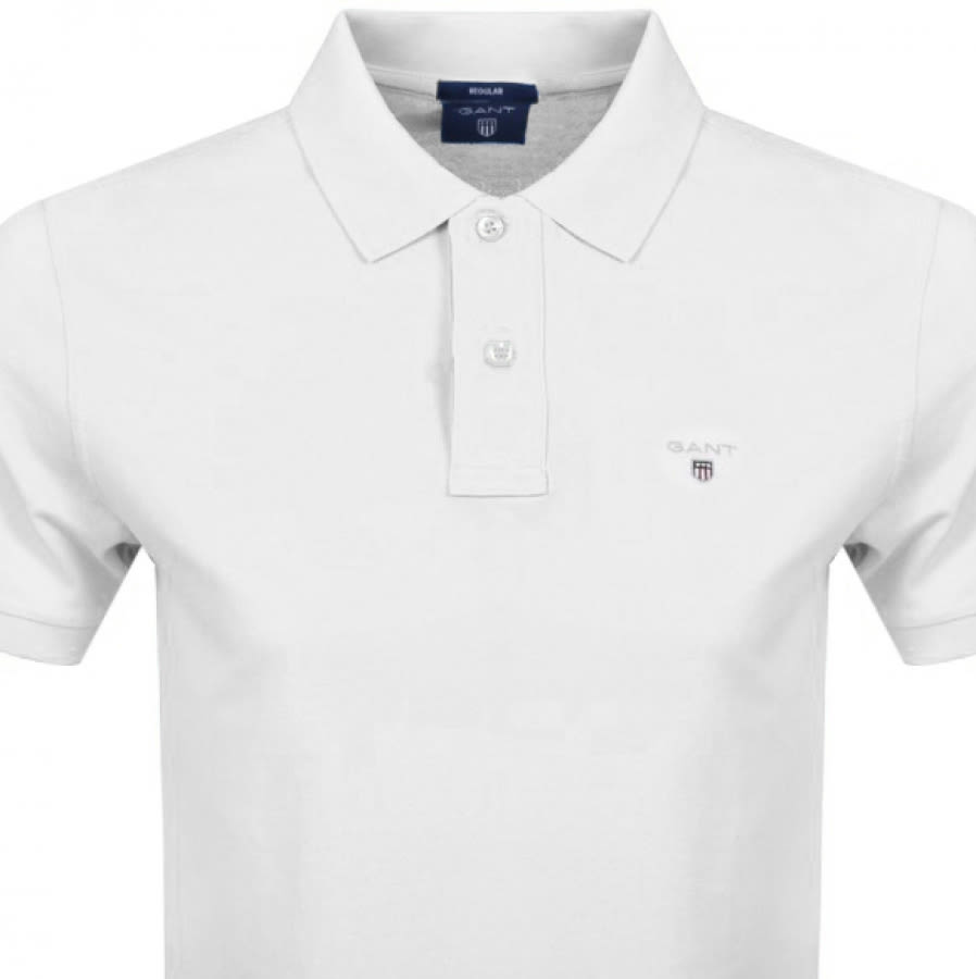 Alternative Image for ProductGant Oxford Pique Rugger Polo T Shirt White2